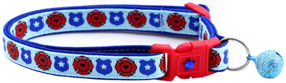 Fire and Police Badges Cat Collar-5