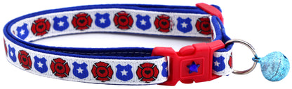 Fire and Police Badges Cat Collar-7