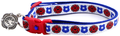 Fire and Police Badges Cat Collar-21