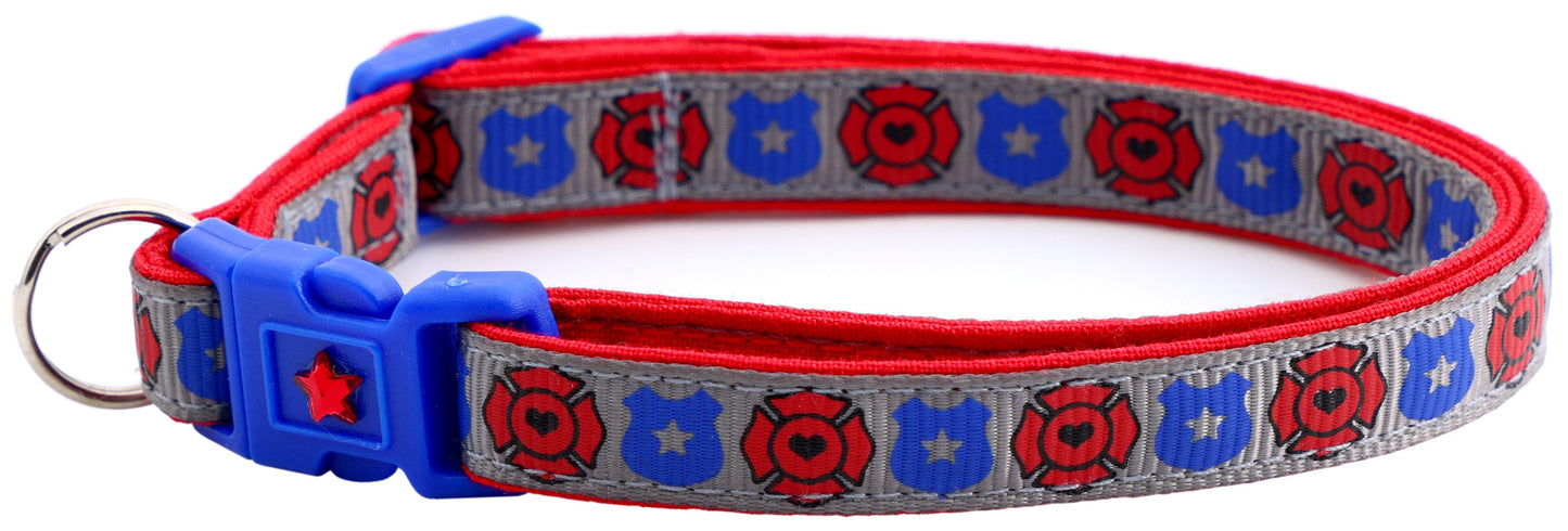 Fire and Police Badges Cat Collar-41