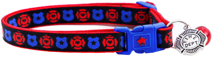 Fire and Police Badges Cat Collar-33