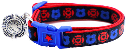 Fire and Police Badges Cat Collar-22