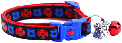 Fire and Police Badges Cat Collar-30