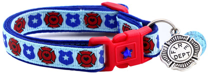 Fire and Police Badges Cat Collar-38
