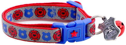 Fire and Police Badges Cat Collar-28