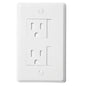 Safe Plate Electrical Outlet Covers Decora White (2 Screws)