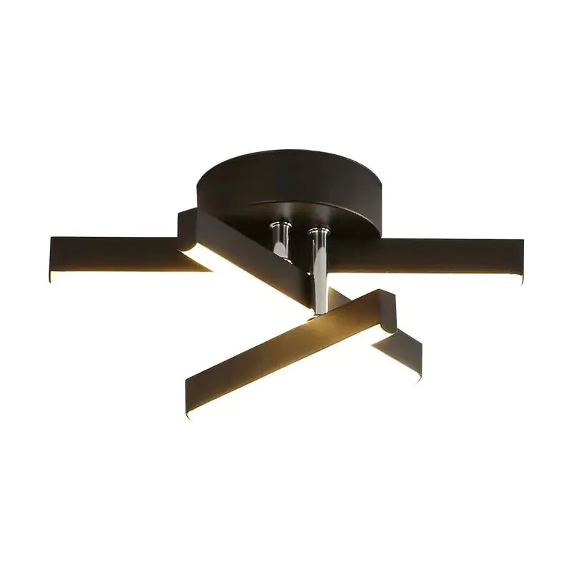 Modern LED Ceiling Light with Double Circles for Hallway