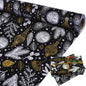 Christmas Wrapping Paper Black and Gold Foil Kraft Gift Wrapping Paper Roll Christmas Wrapping Paper Jumbo Roll Black and White Wrapping Paper for Christmas Winter Holiday Birthday 17Inch × 33Feet