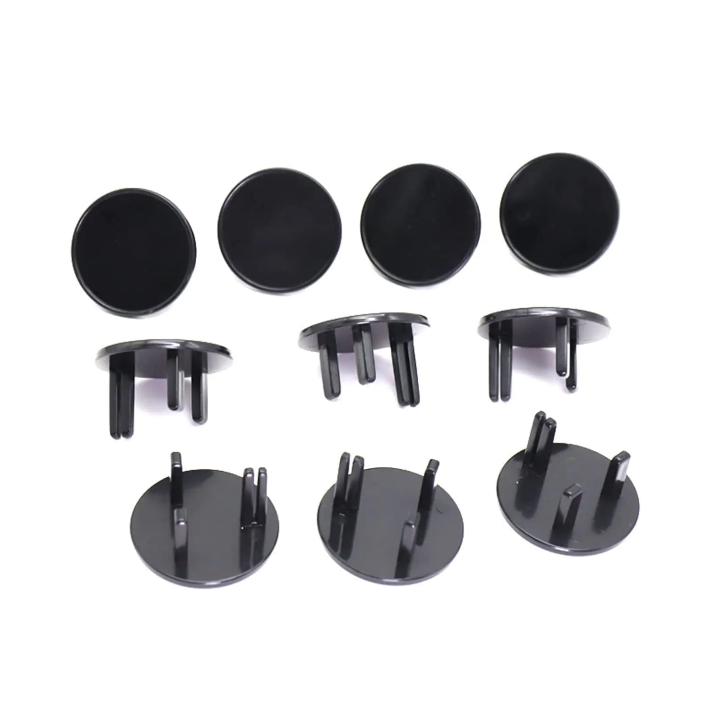 3 Hole ABS Socket Proofing Electrical Protector for Safer for Babies and Kids Firmer Fixing and (Black)