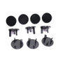 3 Hole ABS Socket Proofing Electrical Protector for Safer for Babies and Kids Firmer Fixing and (Black)