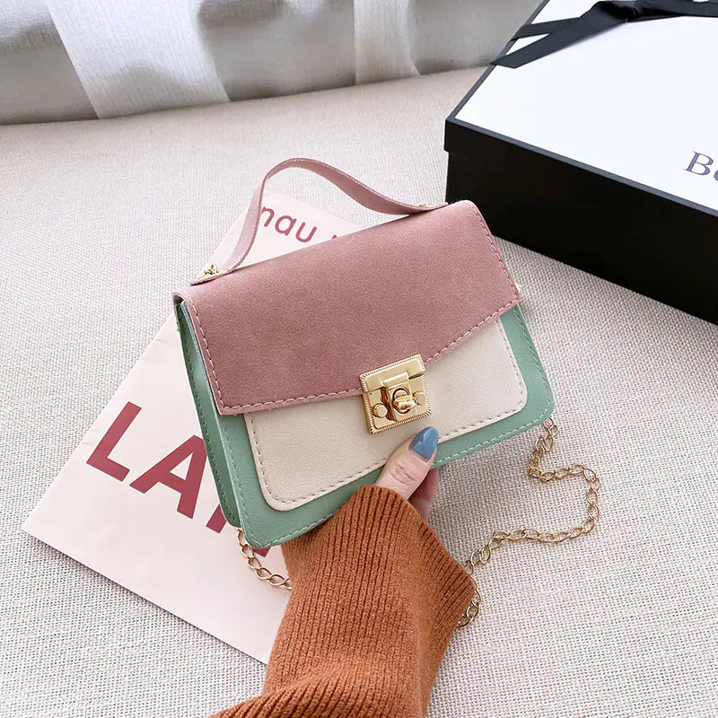 Retro Women's Handbags with Niche Contrast Design