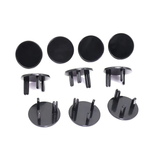 3 Hole ABS Socket Proofing Electrical Protector for Safer for Babies and Kids Firmer Fixing and (Black)